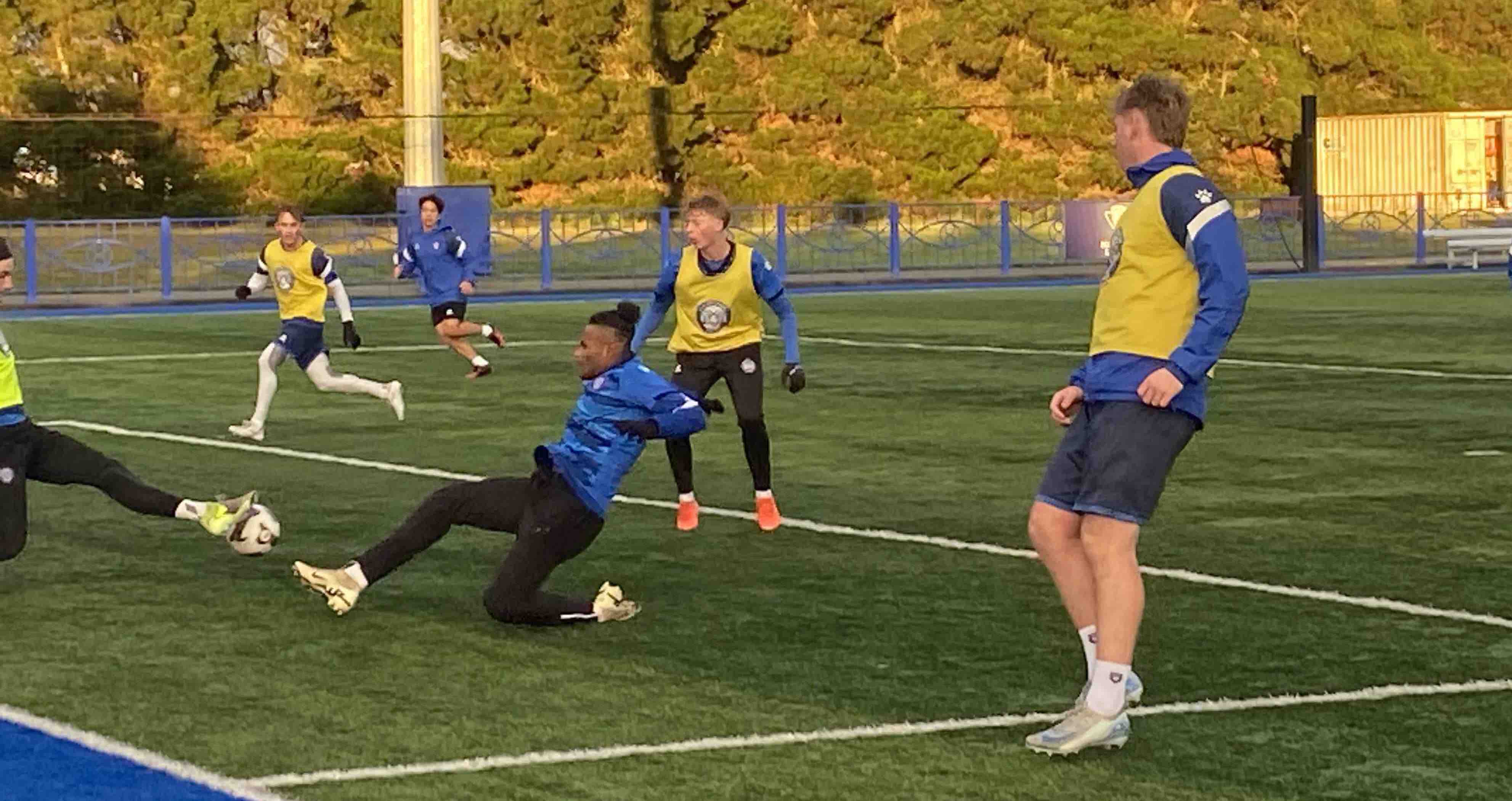 Walter Leoru with Christchurch FC in NZ